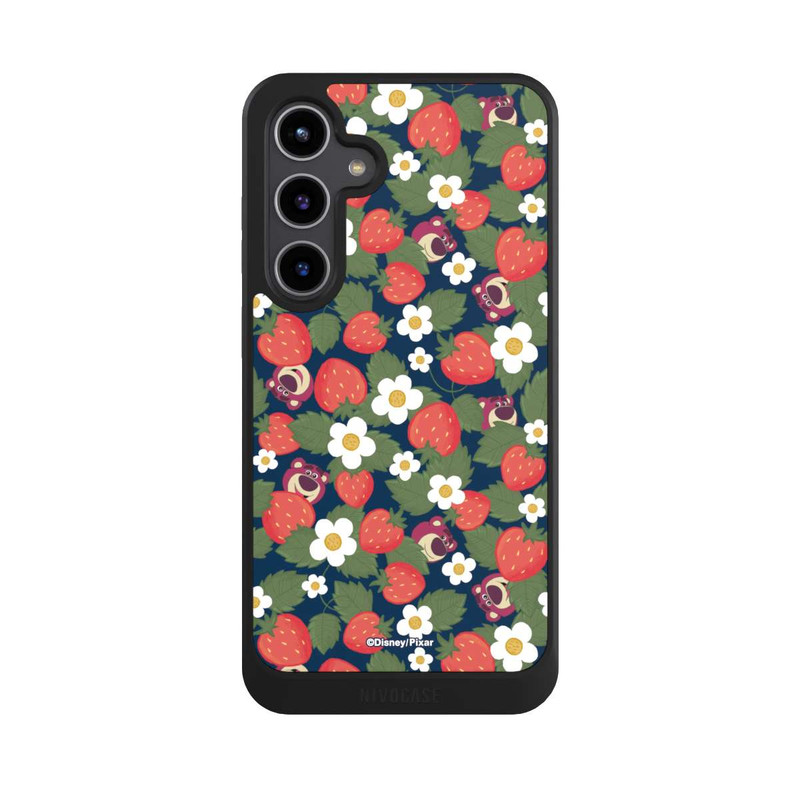 Galaxy S24 + NIVOcore Lotso Toy Story Strawberry Flower Pattern