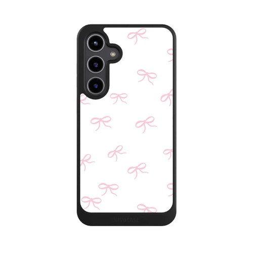Samsung Galaxy S24+ NIVOcore Schleifen Muster Rosa Weiß