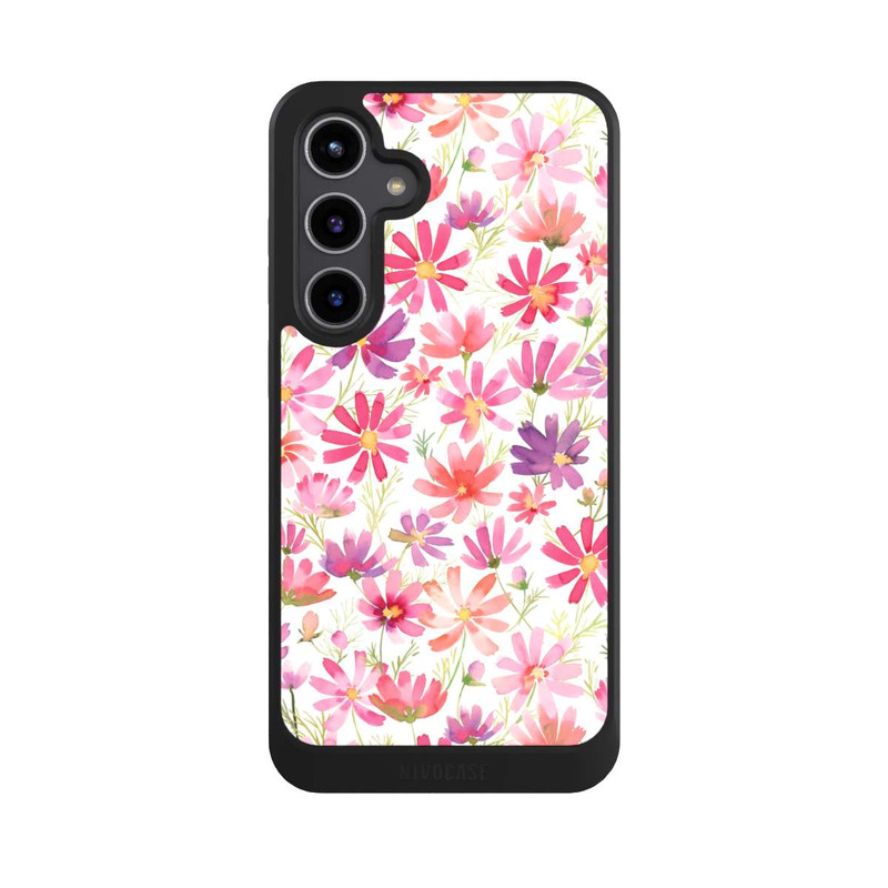 Galaxy S24 + NIVOcore Boho Cosmos Flowers Purple