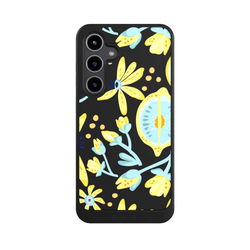 Galaxy S24 + NIVOcore Lemon Summer Pattern Transparent Yellow