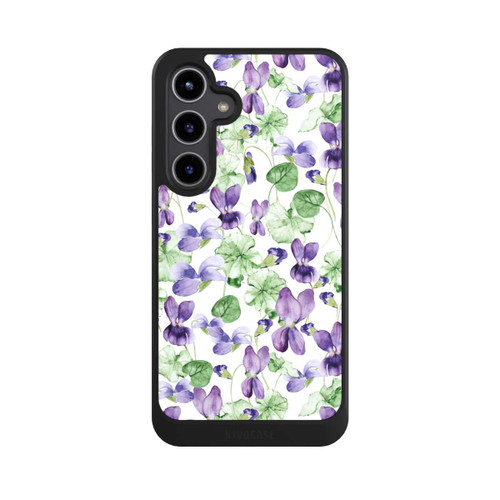 Samsung Galaxy S24+ NIVOcore Purple Wildflowers Pattern Watercolor
