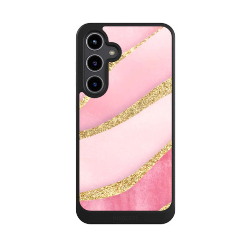 Samsung Galaxy S24+ NIVOcore Pink Marble Goldprint Stripes