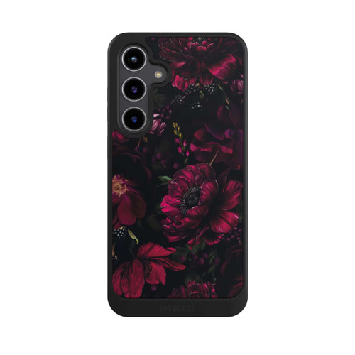 Samsung Galaxy S24+ NIVOcore Dunkle Rote Blumen Liebe