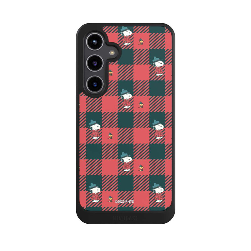 Galaxy S24 + NIVOcore Peanuts Rot Schottenmuster