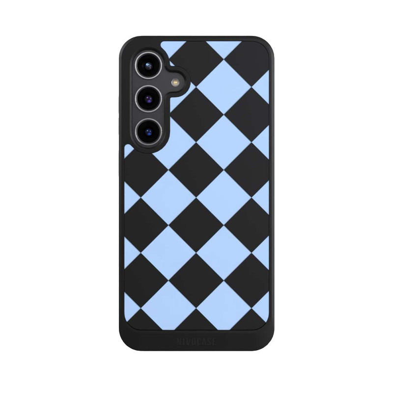 Galaxy S24 + NIVOcore Raute Babyblau ohne Hintergrund