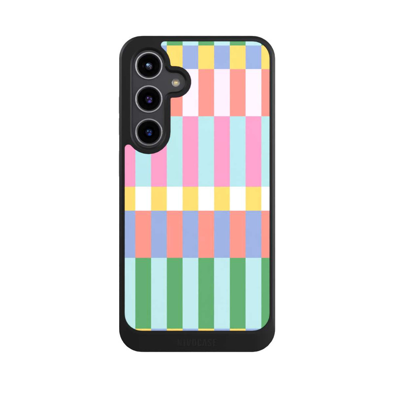 Galaxy S24 + NIVOcore Checked Theme Pastel