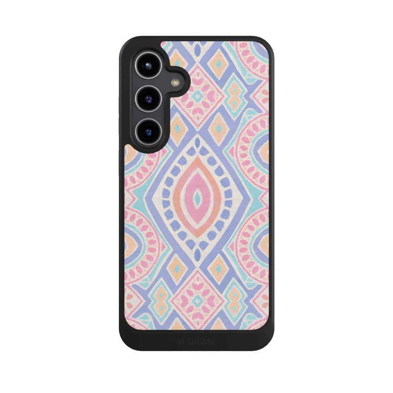 Galaxy S24 + NIVOcore Boho Geometric Mosaic Intricate Tribal Design