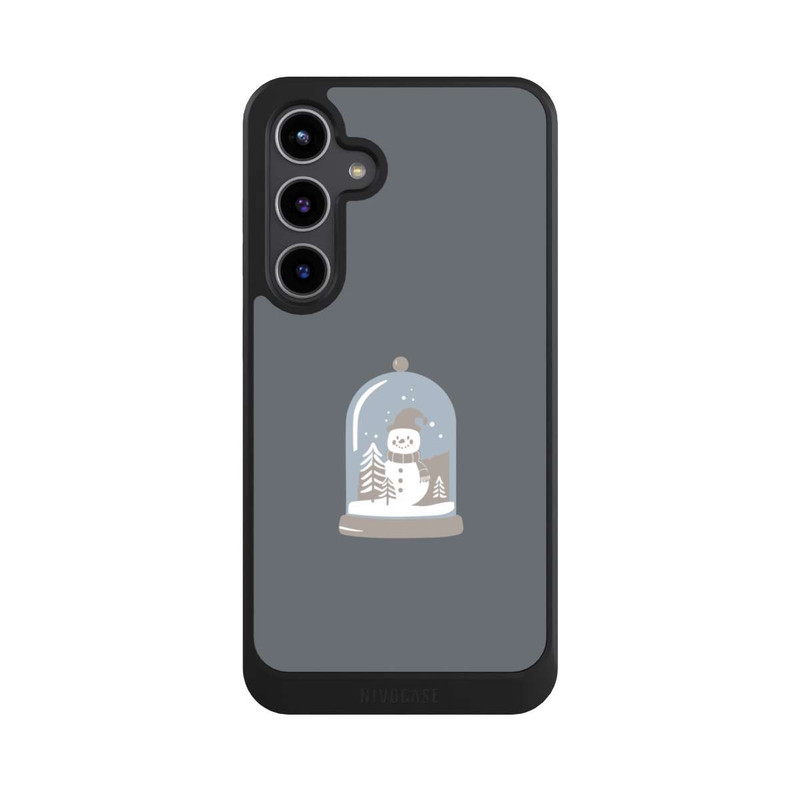Galaxy S24 + NIVOcore Minimalist Snow Globe with Snowman