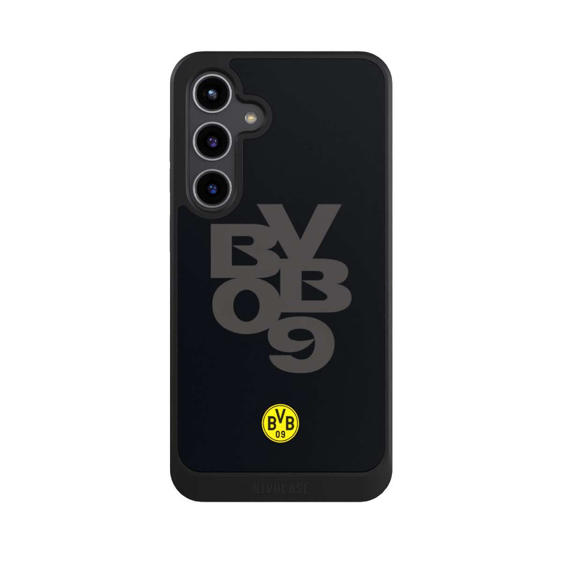 Galaxy S24 + NIVOcore BVB09 Grau Schwarz