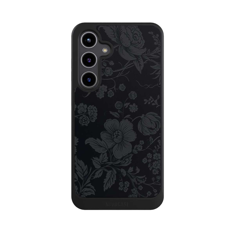 Galaxy S24 + NIVOcore Dunkle Blumen Vintageoptik