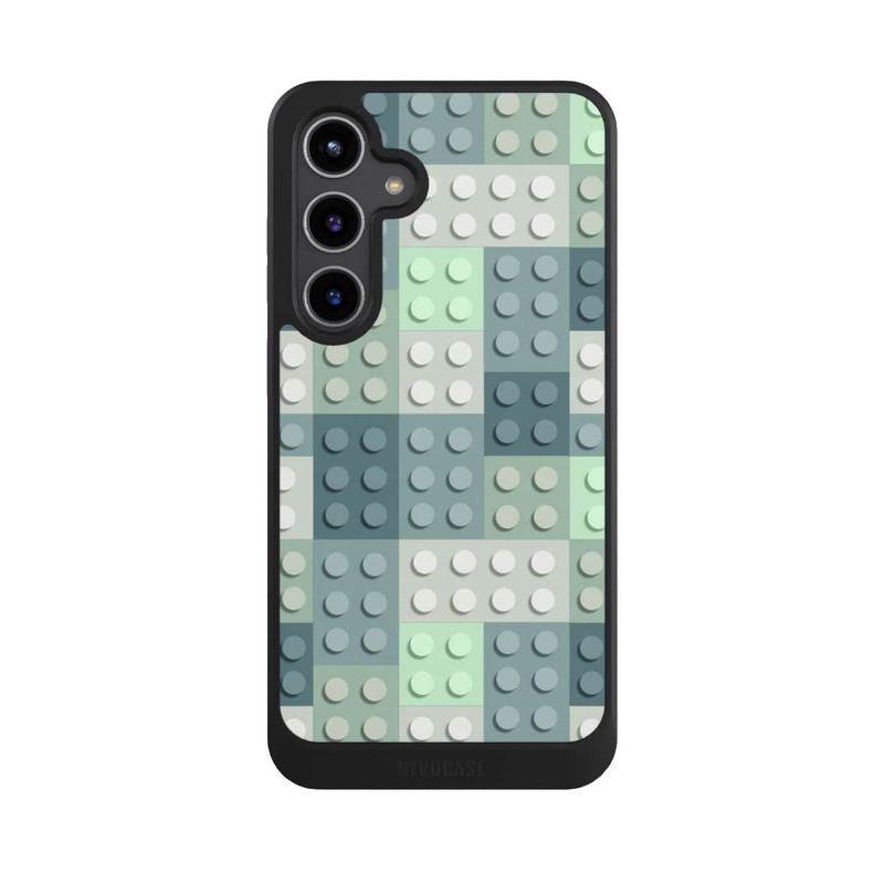Galaxy S24 + NIVOcore Modèle de blocs verts