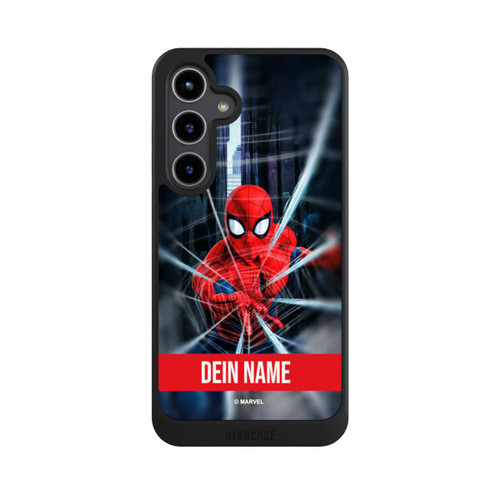 Samsung Galaxy S24+ NIVOcore Spiderman Webs in Action Personalisierbar