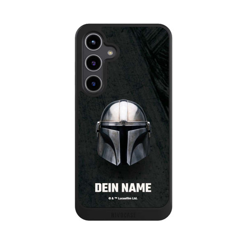 Samsung Galaxy S24+ NIVOcore Star Wars Mandalorian Black Helmet Personalisierbar