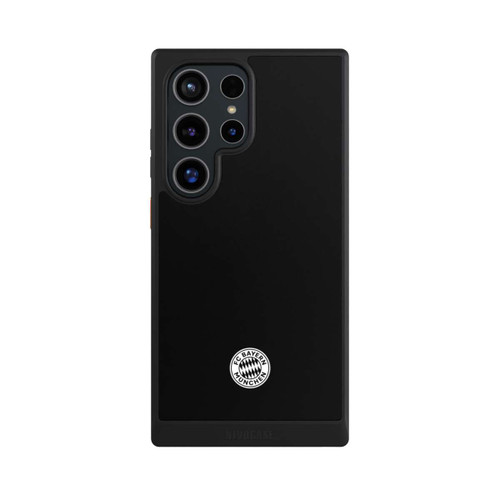 Samsung Galaxy S24 Ultra NIVOcore Klassisches FCB Logo Klein - Weiß auf Schwarz