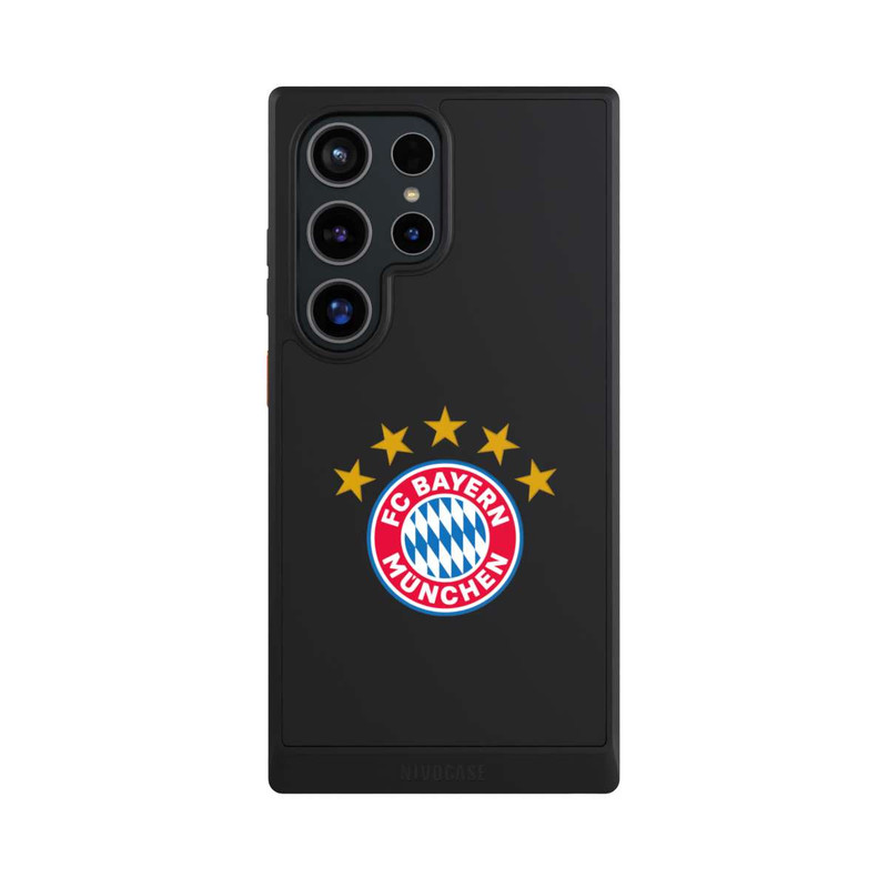 Galaxy S24 Ultra NIVOcore FCB Logo mit Sterne - ohne Hintergrund
