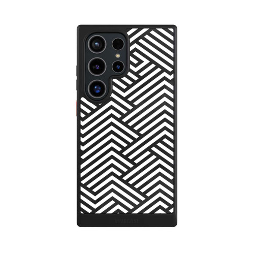 Samsung Galaxy S24 Ultra NIVOcore Schwarz und Weiß ZigZag