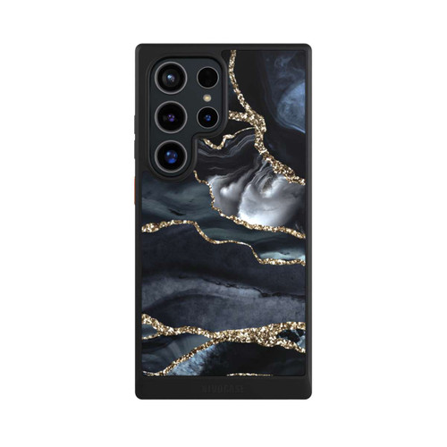 Samsung Galaxy S24 Ultra NIVOcore Dunkler Marmor Gold Glitzerlook