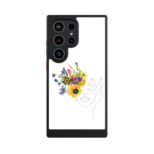 Samsung Galaxy S24 Ultra NIVOcore Line Art Woman sunflowers