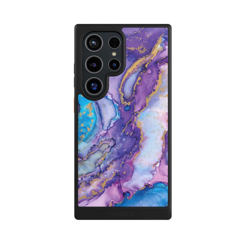 Galaxy S24 Ultra NIVOcore Purple und Blue Swirl Ink