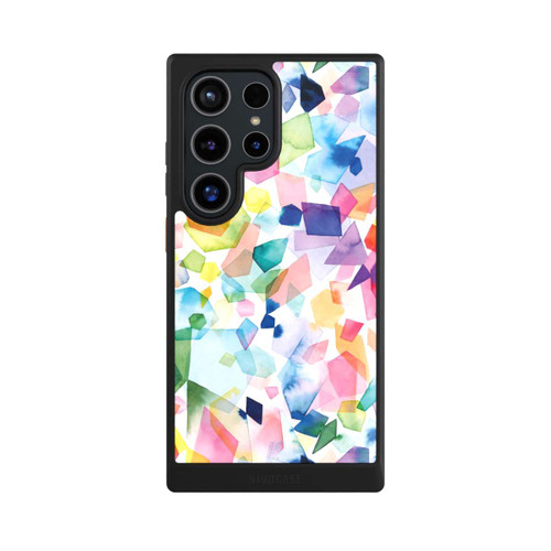 Samsung Galaxy S24 Ultra NIVOcore Bunte Aquarelledelsteine ​​und Diamanten