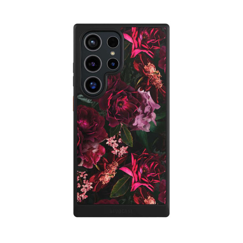 Samsung Galaxy S24 Ultra NIVOcore Dunkle romantische Vintage Rosen und Pfingstrosen