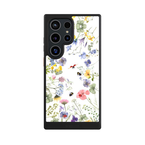 Samsung Galaxy S24 Ultra NIVOcore Bunte Frühlingsblumen und Bienen