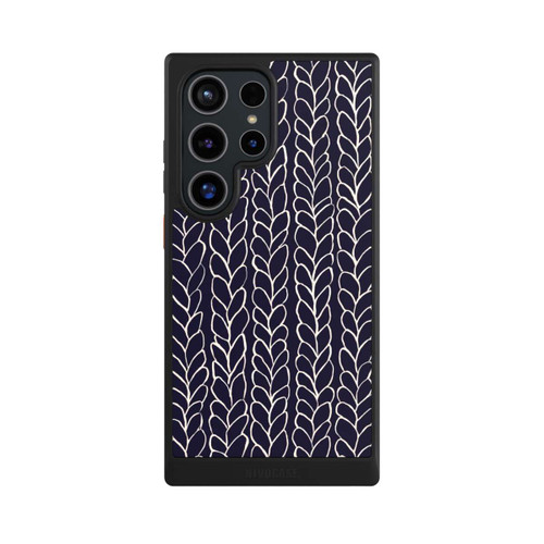 Samsung Galaxy S24 Ultra NIVOcore Wool Braids Drawings Navy