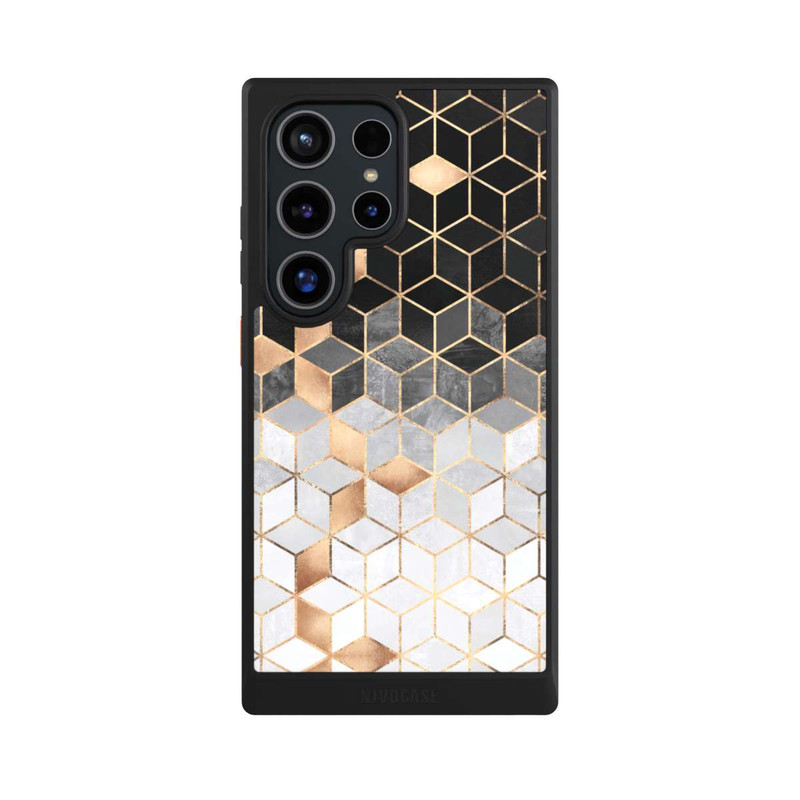Galaxy S24 Ultra NIVOcore Würfel dunkel und gold