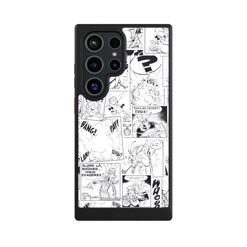 Galaxy S24 Ultra NIVOcore Asterix Comic Black and White