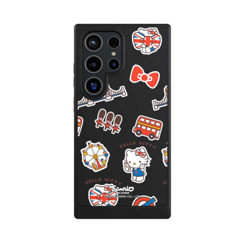 Samsung Galaxy S24 Ultra NIVOcore Hello Kitty Londoner Abzeichen Transparent