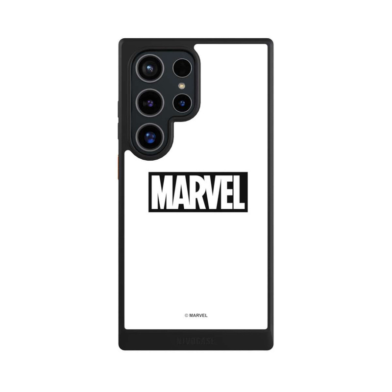 Galaxy S24 Ultra NIVOcore Marvel Logo White