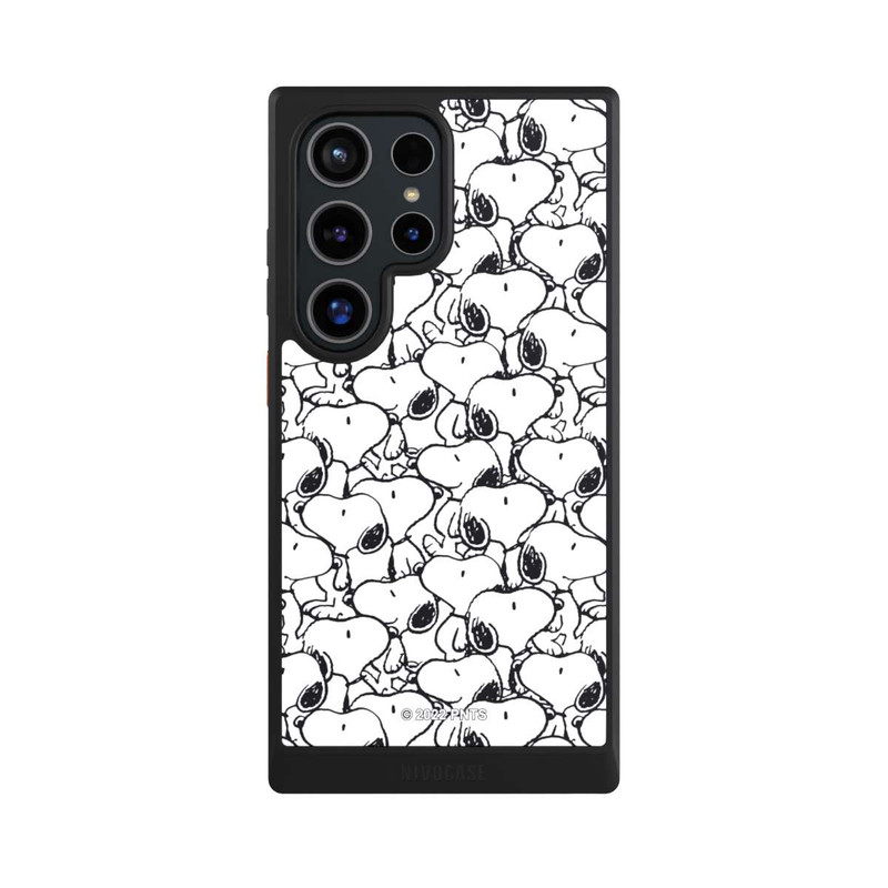 Galaxy S24 Ultra NIVOcore Snoopy Pattern Black And White
