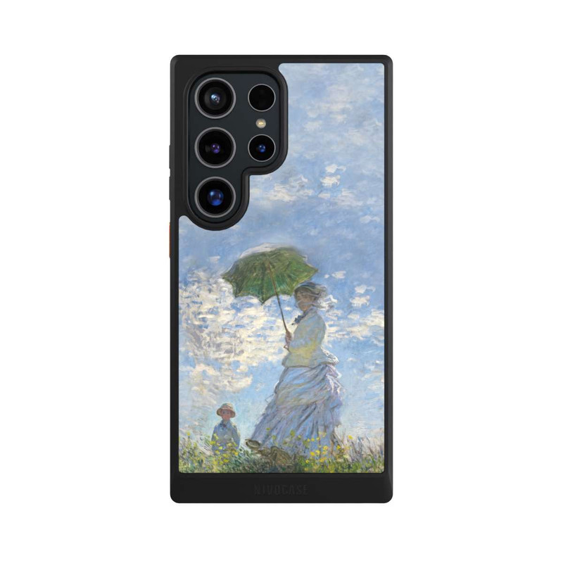 Galaxy S24 Ultra NIVOcore Woman With A Parasol Madame Monet And Her Son by Monet