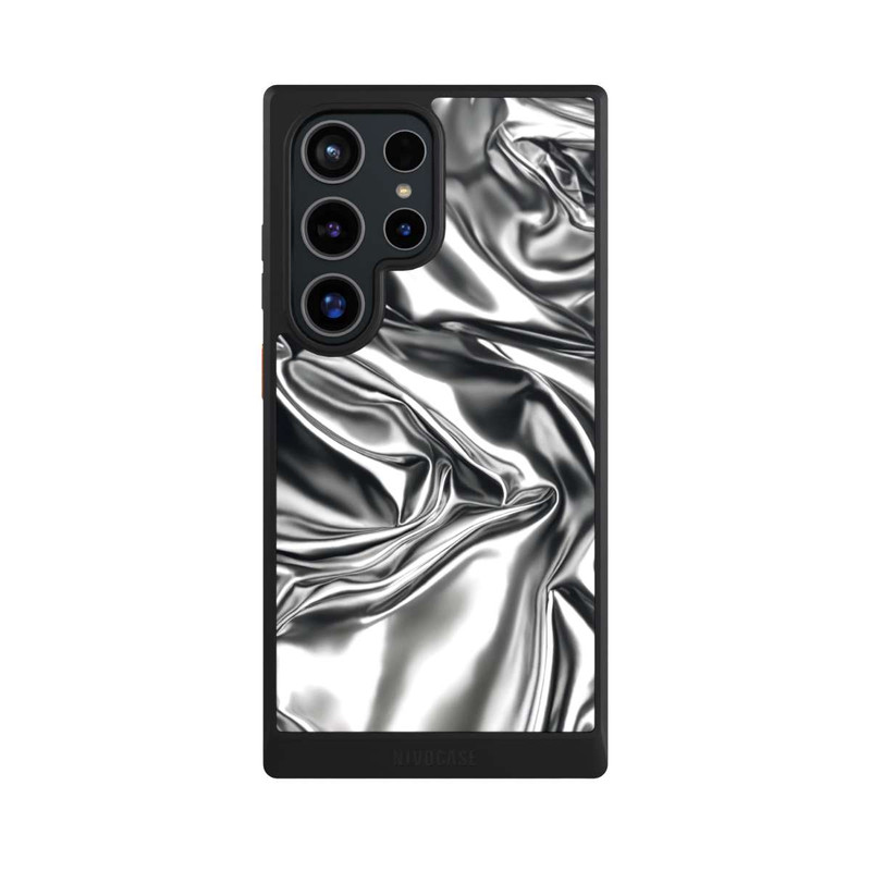 Galaxy S24 Ultra NIVOcore Shiny Chrome Silver with AI