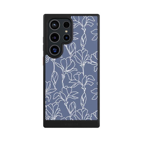 Samsung Galaxy S24 Ultra NIVOcore Flower Silhouettes on Blue