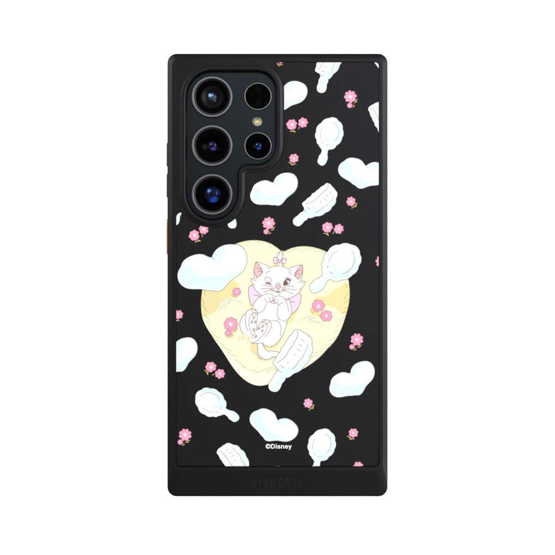 Galaxy S24 Ultra NIVOcore Aristocats Marie Hearts Yellow Transparent