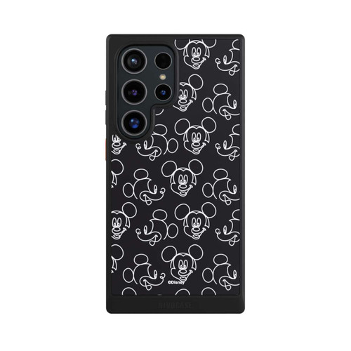 Samsung Galaxy S24 Ultra NIVOcore Disney Mickey Faces Black Line Art Pattern