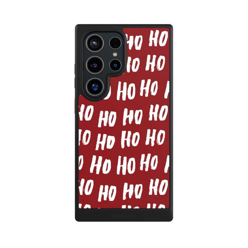 Galaxy S24 Ultra NIVOcore Ho Ho Ho Christmas Red Pattern