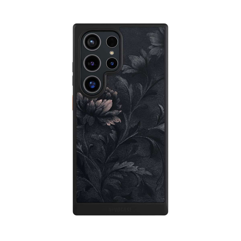 Galaxy S24 Ultra NIVOcore Dunkles Blumenmuster Vintage