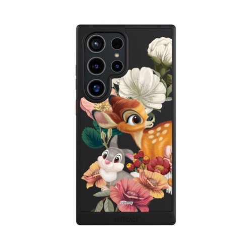 Samsung Galaxy S24 Ultra NIVOcore Bambi und Klopfer Blumen Transparent