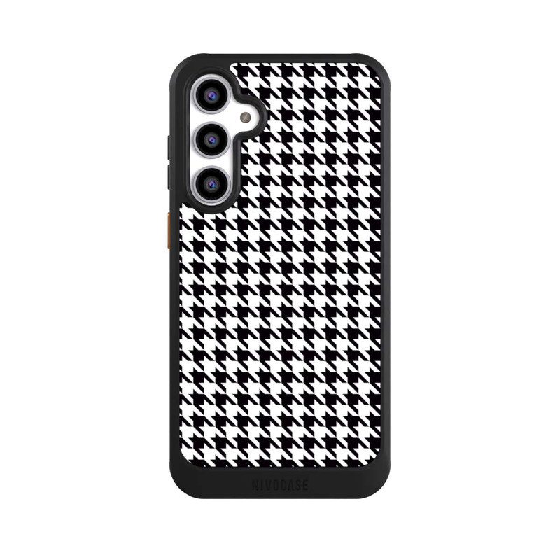 Galaxy S23 FE NIVOcore Hahnentritt Schwarz Weiß