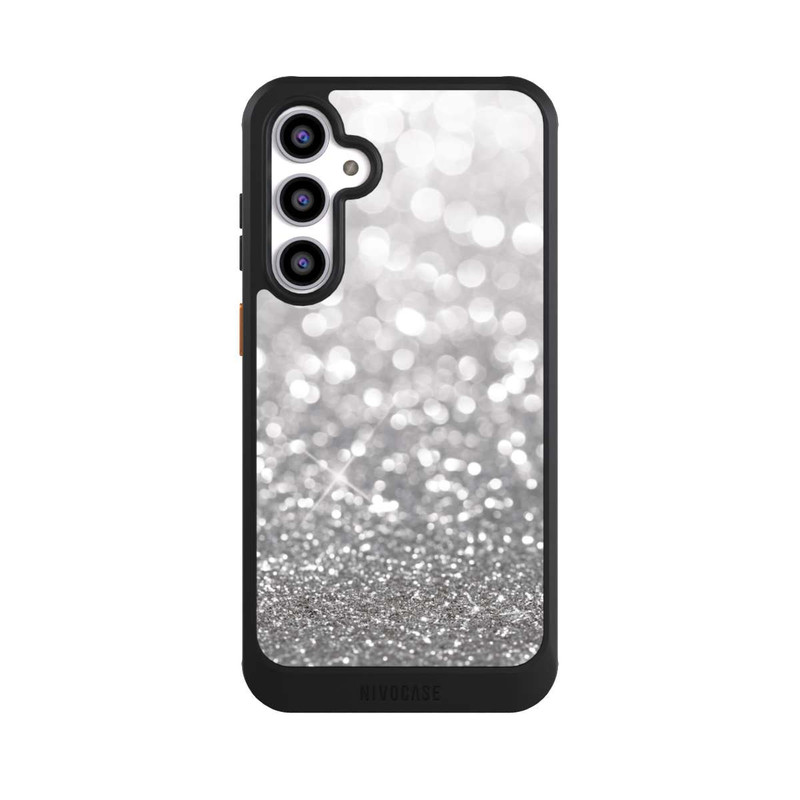 Galaxy S23 FE NIVOcore Pluie de Paillettes Argentées Look