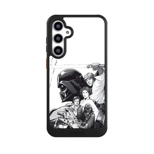 Samsung Galaxy S23 FE NIVOcore StarWars Charaktere - Schwarz-Weiß