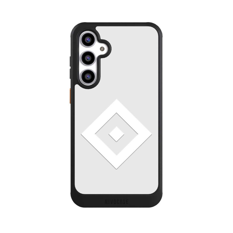 Galaxy S23 FE NIVOcore Rauten Logo auf HSV Grau