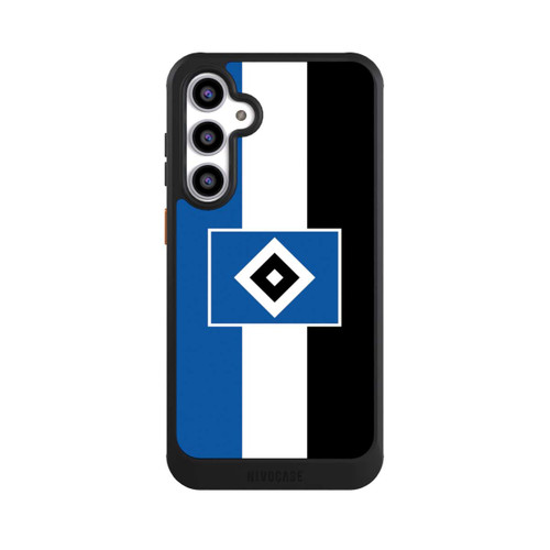 Samsung Galaxy S23 FE NIVOcore HSV Streifen - Blau-Weiß-Schwarz