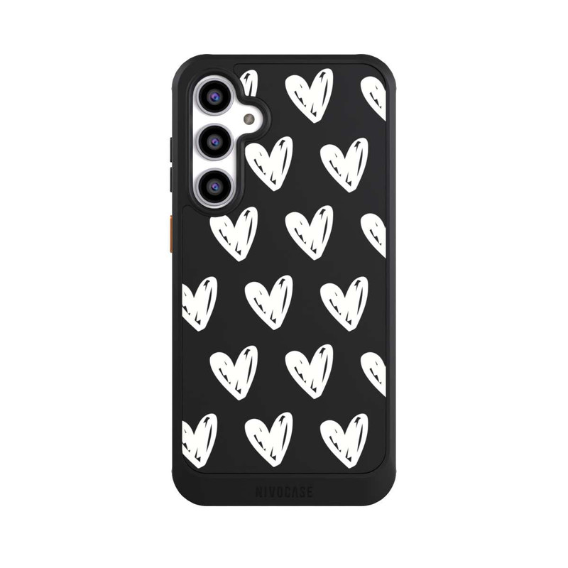 Galaxy S23 FE NIVOcore White Hearts transparent