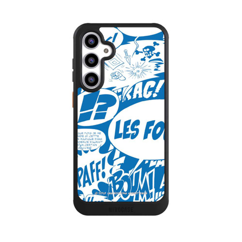 Samsung Galaxy S23 FE NIVOcore Sprechblasen Asterix Blau