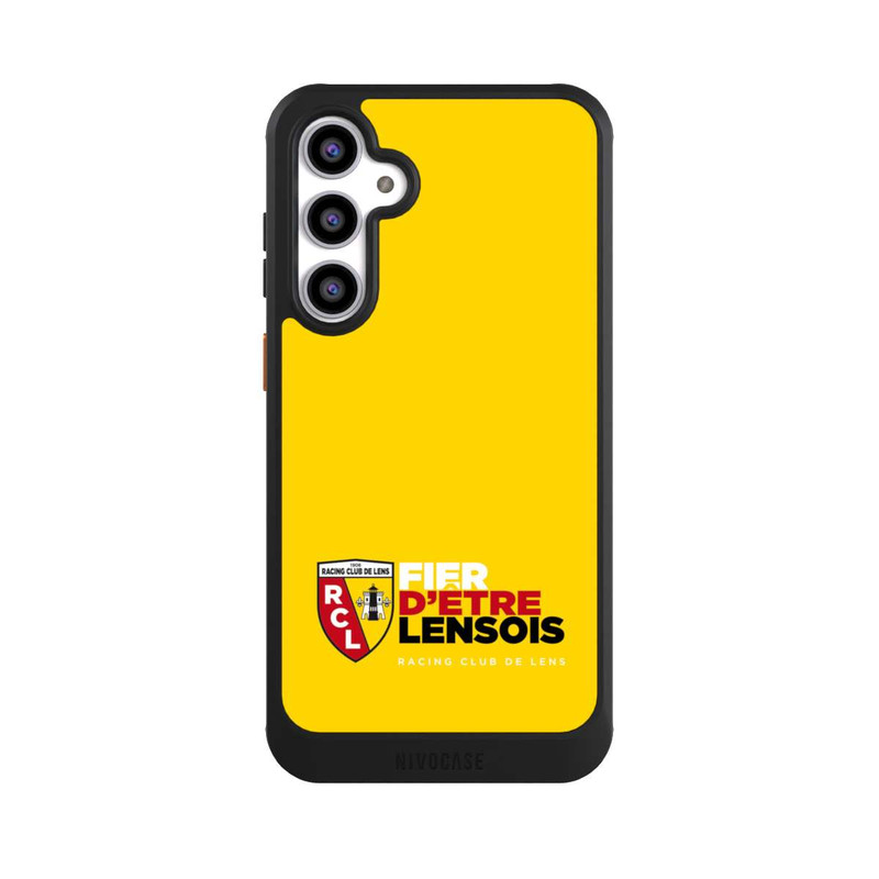 Galaxy S23 FE NIVOcore Fond Logo RCL Jaune