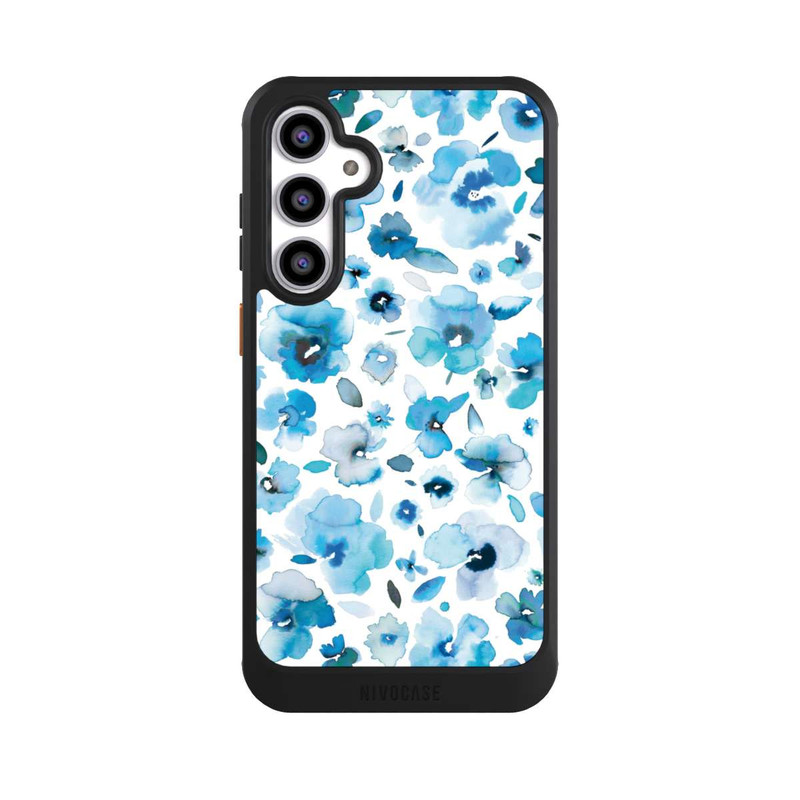 Galaxy S23 FE NIVOcore Blaue tropische Blumen
