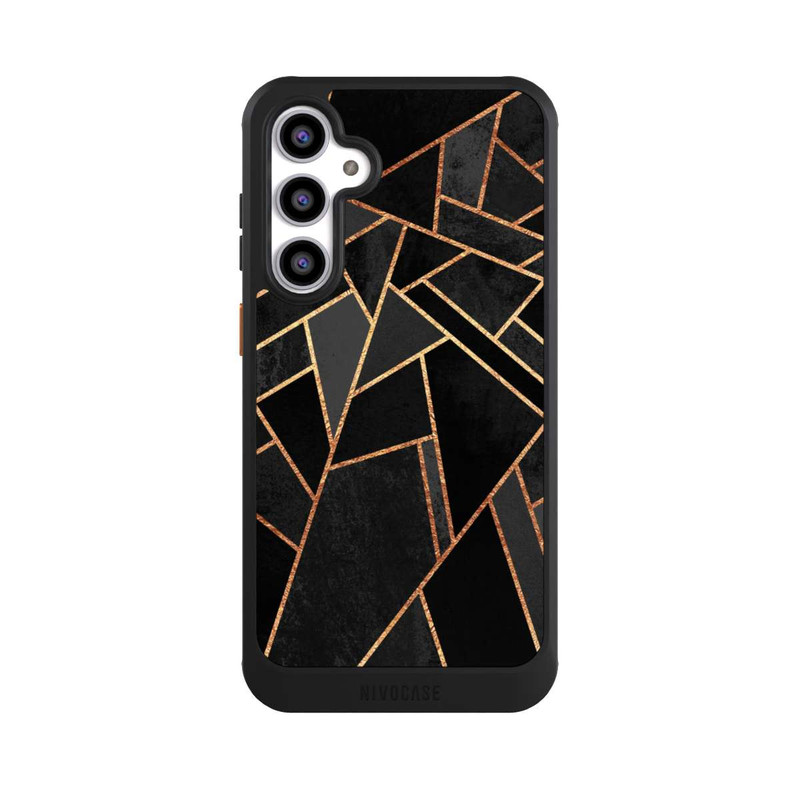 Galaxy S23 FE NIVOcore Schwarze Nacht Gold Druck
